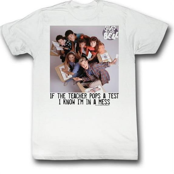 Saved By The Bell Tv In A Mess Adult Short Sleeve T Shirt