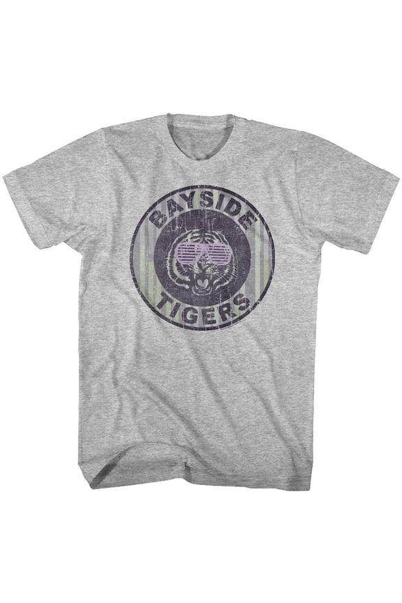 Saved By The Bell Tv Pinstripe Bayside Adult Short Sleeve T Shirt