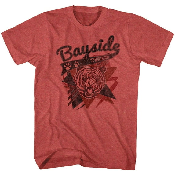 Saved By The Bell Sharp Tigers Red Heather Adult T-Shirt 4Xl