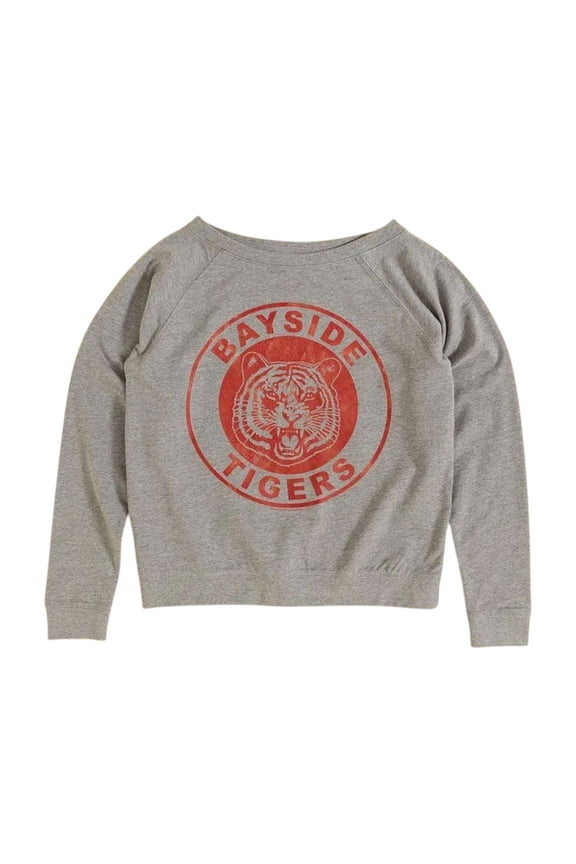 Womens Bayside Tigers Logo Off Shoulder Sweatshirt