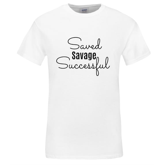 Saved Savage and Successful Gildan® Heavy Cotton Adult Short Sleeve T-Shirt
