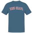 thumbnail image 1 of Saved Soul Bold Arch Christian Men's Blue T-shirt, 1 of 3