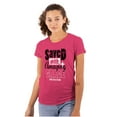 thumbnail image 1 of Saved With Amazing Grace Religious Womens Slim Fit Graphic Tee Brisco Brands S, 1 of 5
