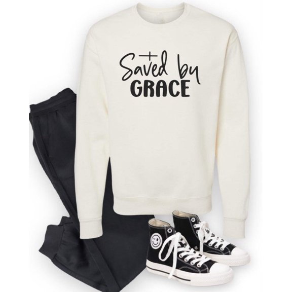 Saved by Grace Graphic Sweatshirt
