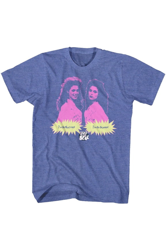 Saved by The Bell So Much Adult T-Shirt Tee Blue