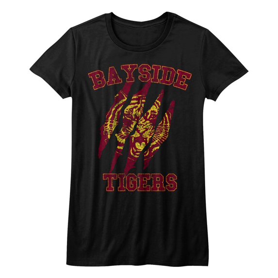 Saved by the Bell Bayside Claws Black Junior Women's T-Shirt