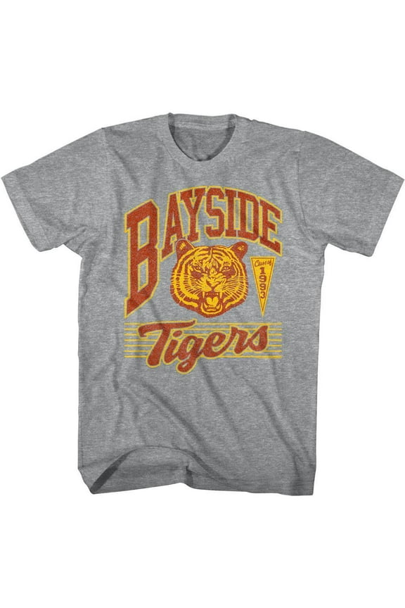 Saved by the Bell Bayside Tigers Class of 1993 Men's T Shirt (GraphiteGrayHeather, Adult4XL)
