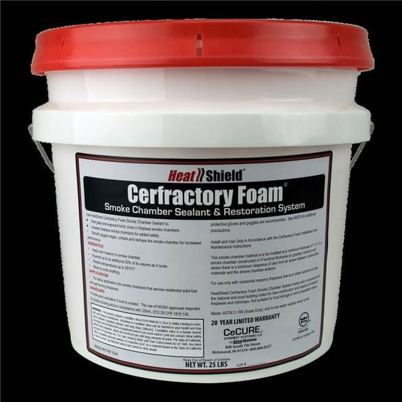 Saver Systems 300199 25 lbs Heat Shield Refractory Foam Smoke Chamber Sealant & Restoration System