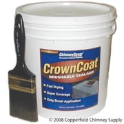 Saver Systems CrownCoat Brushable Water Sealant 2-Gallon covers 40 sq. ft. Per Gallon
