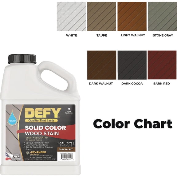 Saver Systems, Inc. Defy Solid Color Wood Stain - Single Pack