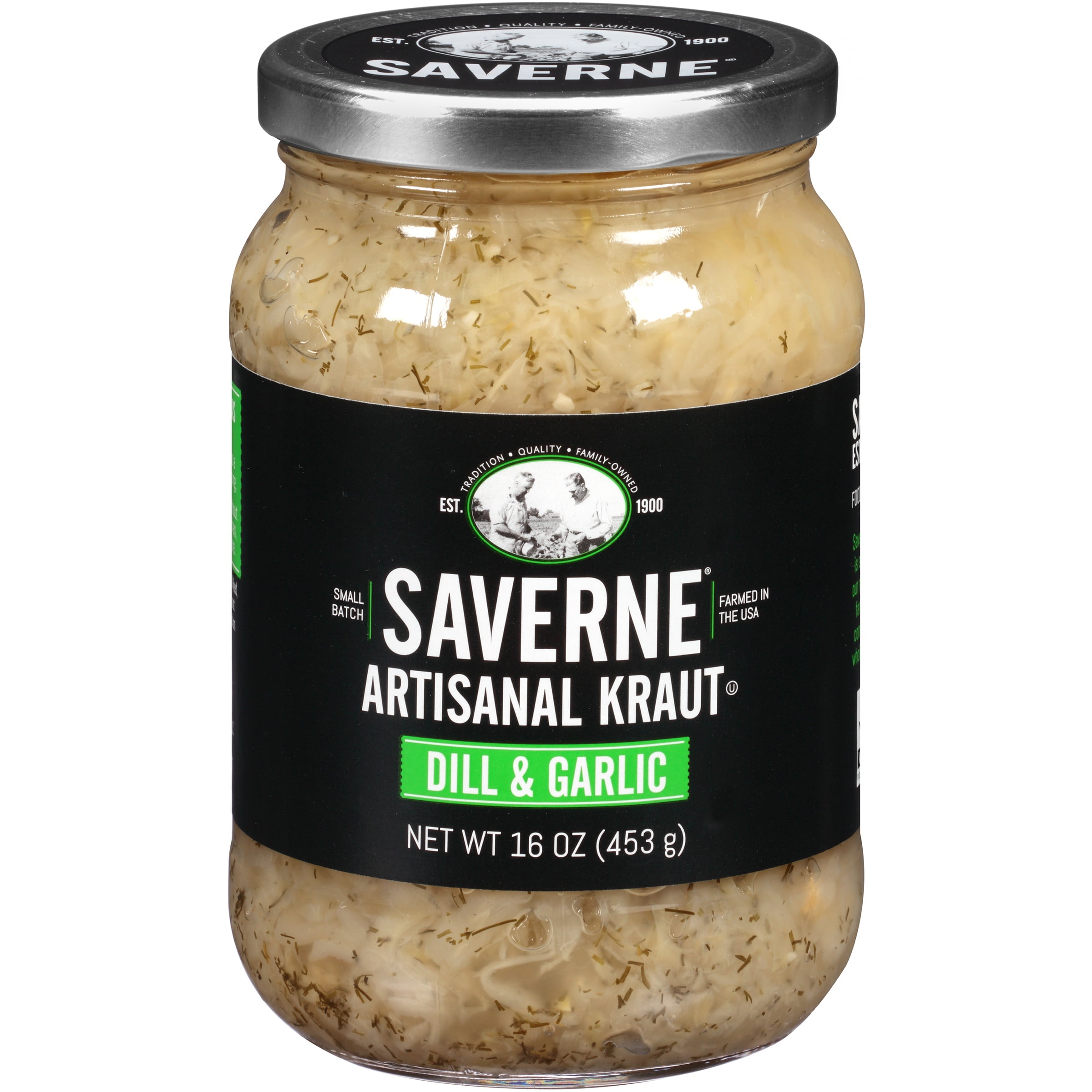 Saverne® Dill & Garlic Artisanal Kraut 16 oz. Jar