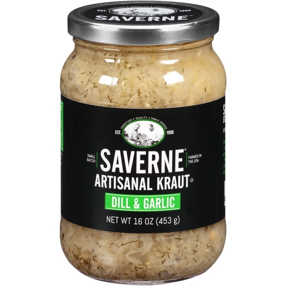 Saverne Dill & Garlic Artisanal Kraut 16 oz. Jar