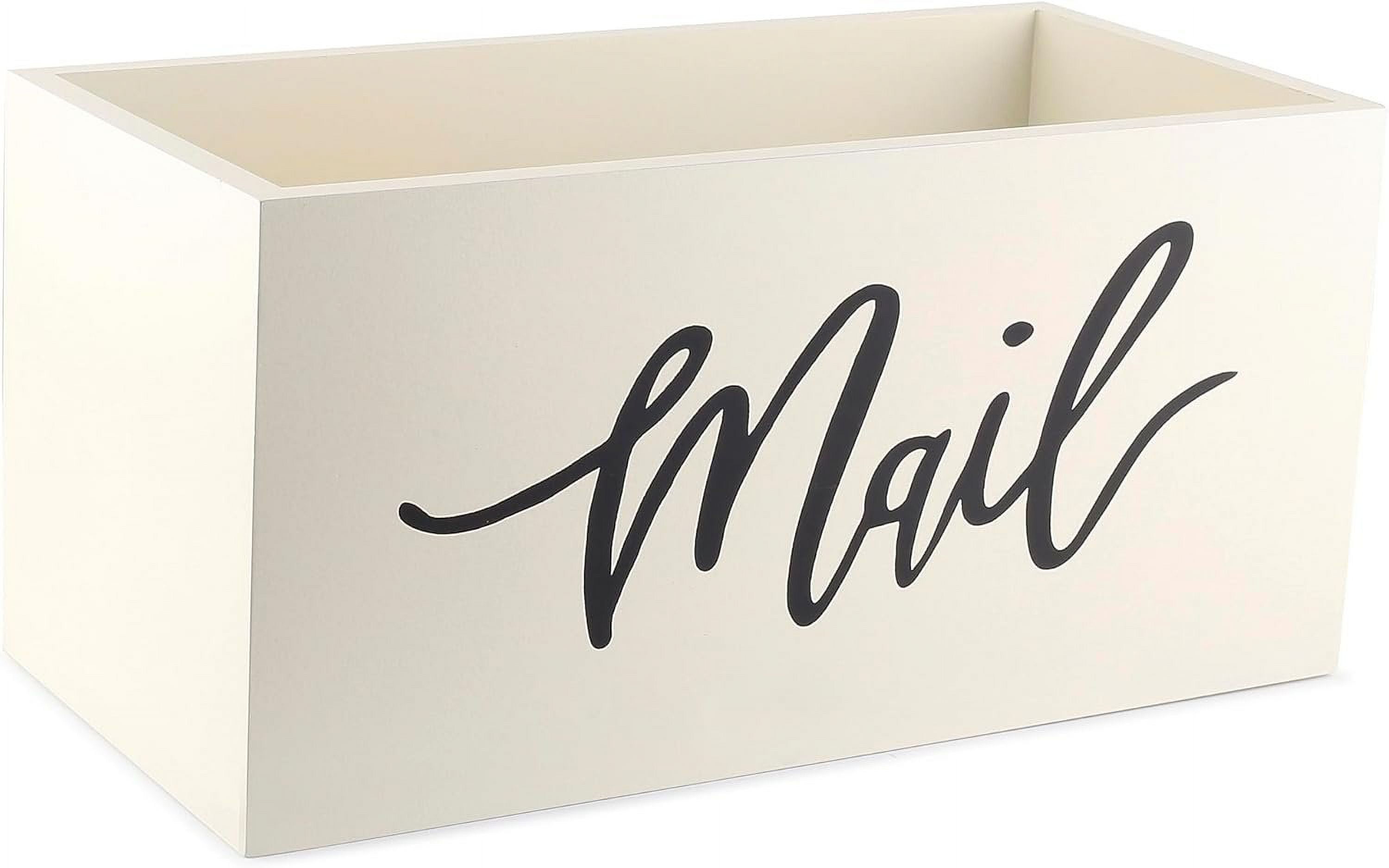 Saverstate Wood Mail Holder Storage Organizer Box, Wood Basket for Work ...