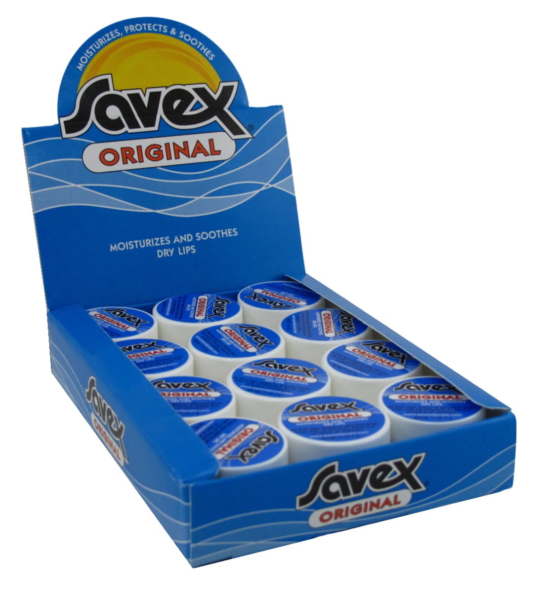 Savex Jar Lip Moisturizer Original 0.25 Ounce (Pack of 12