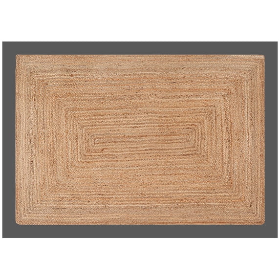 Savi Home Jute Handwoven Braided Area Rug, Natural, 4 ft x 6 ft, 72 x 48 inches