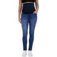 thumbnail image 1 of Savi Parker Women’s Maternity Jeans Over The Belly - Pregnancy Must Haves Fall and Winter Maternity Clothes (M, Medium Wash), 1 of 7