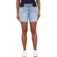 thumbnail image 1 of Savi Parker Women’s Maternity Shorts Under Belly with Elastic Band Inset – Summer Casual Maternity Bermuda Shorts – 7” Inseam (Savannah Wash, XL), 1 of 5