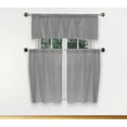 thumbnail image 1 of Savi Solid Cotton Kitchen Curtain & Tier Set, 1 of 3