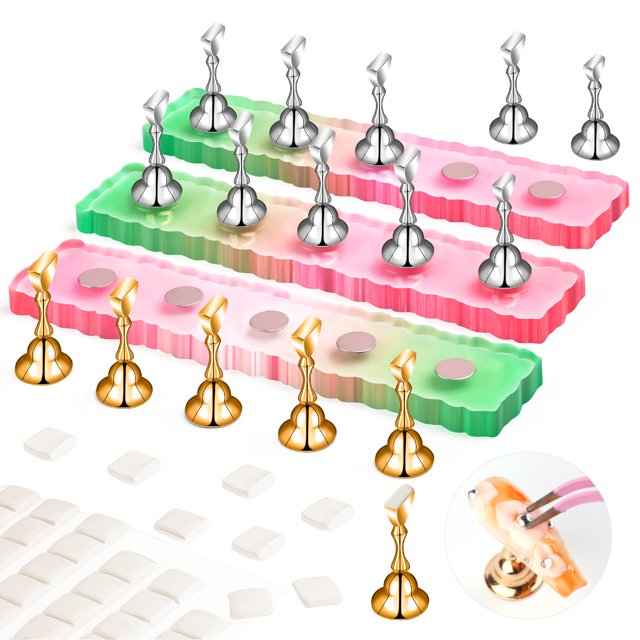 Saviland 15Pcs Nail Stand for Press on Nails Set Nail Holder for