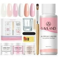 thumbnail image 1 of Saviland Acrylic Nail Kit - 3 Colors Clear/Pink/Nudes Acrylic Powder and Liquid Set with Monomer Acrylic Liquid, Acrylic Nail Brush and Nail Forms for Beginner, 1 of 9