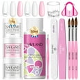 thumbnail image 1 of Saviland Acrylic Nail Kit – 3 Colors White/Pink/Clear Acrylic Powder and Liquid Set with Mononer Acrylic Liquid, Acrylic Nail Brush for Nail Extension for Beginners, 1 of 8