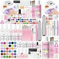 thumbnail image 1 of Saviland Acrylic Nail Kit for Beginners: Keratin Acrylic Powder and Acrylic Liquid Set with Castor Oil Vitamin E Gel Nail Polish 180W Nail Lamp Nail Drill Complete Tools Everything Home Starters, 1 of 8