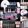 thumbnail image 1 of Saviland All-In-One Poly Gel Kit - 7Pcs Glitter Jelly Poly Gel Kit with U V Light ,Nail Drill ,Base & Top Gel ,Nail Dehydrator&Primer and Nail Decorations for Nail Extensions, 1 of 9