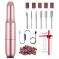 thumbnail image 1 of Saviland Electric Nail Drill - 20000 RPM Corded Electric Nail File Kit with 6 Bits & 51 Sanding Bands, Gold, 1 of 10