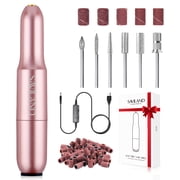 Saviland Electric Nail Drill - 20000 RPM Corded Electric Nail File Kit with 6 Bits & 51 Sanding Bands, Gold