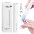 thumbnail image 1 of SAVILAND Mini UV Curing Nail Lamp for Gel Nail Polish with USB Cable, 3W, White, 1 of 8