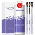 thumbnail image 1 of Saviland Monomer Acrylic Liquid - 240ML Acrylic Nail Liquid with 3PCS Acrylic Brushes Size 8/10/14 for Acrylic System Application Acrylic Nail Kit DIY Acrylic Nails Extension & Carving, 1 of 8