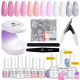 thumbnail image 1 of Saviland Nail Tip and Glue Gel Kit with Gel Nail Polish - Acrylic Gel x Nail Kit with 240Pcs Long Coffin Nail Tip, Nail Glue Gel,Base & Top Coat and Mini Nail Lamp, 1 of 9