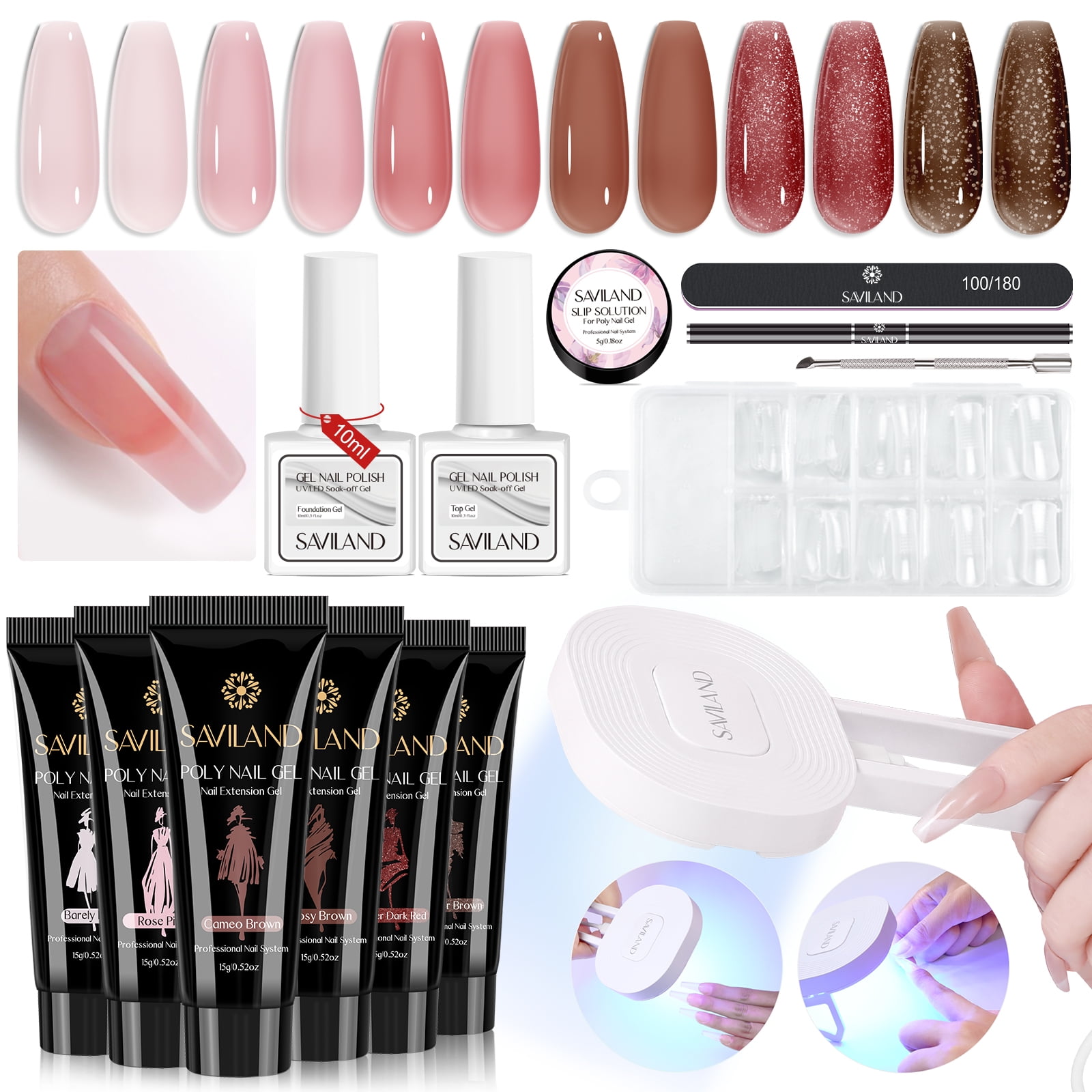 Gellen Poly Nail Extension Gel Kit Poly Nail Gel Kit Shimmers Colors