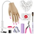 thumbnail image 1 of Saviland Silicone Practice Hand for Acrylic Nails - Upgraded Flexible Moveable Fake Hands with No Breaking or Falling, Manicure Training Hand Nail Kit with 100PCS Nails Tips Home Salon, 1 of 7