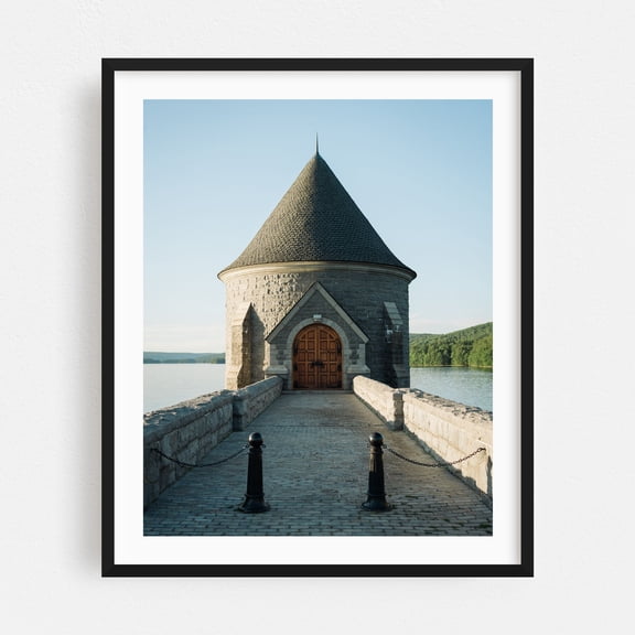 Saville Dam, Barkhamsted - Barkhamsted Connecticut Photography Black Framed Wall Art Print 30 x 40 inches
