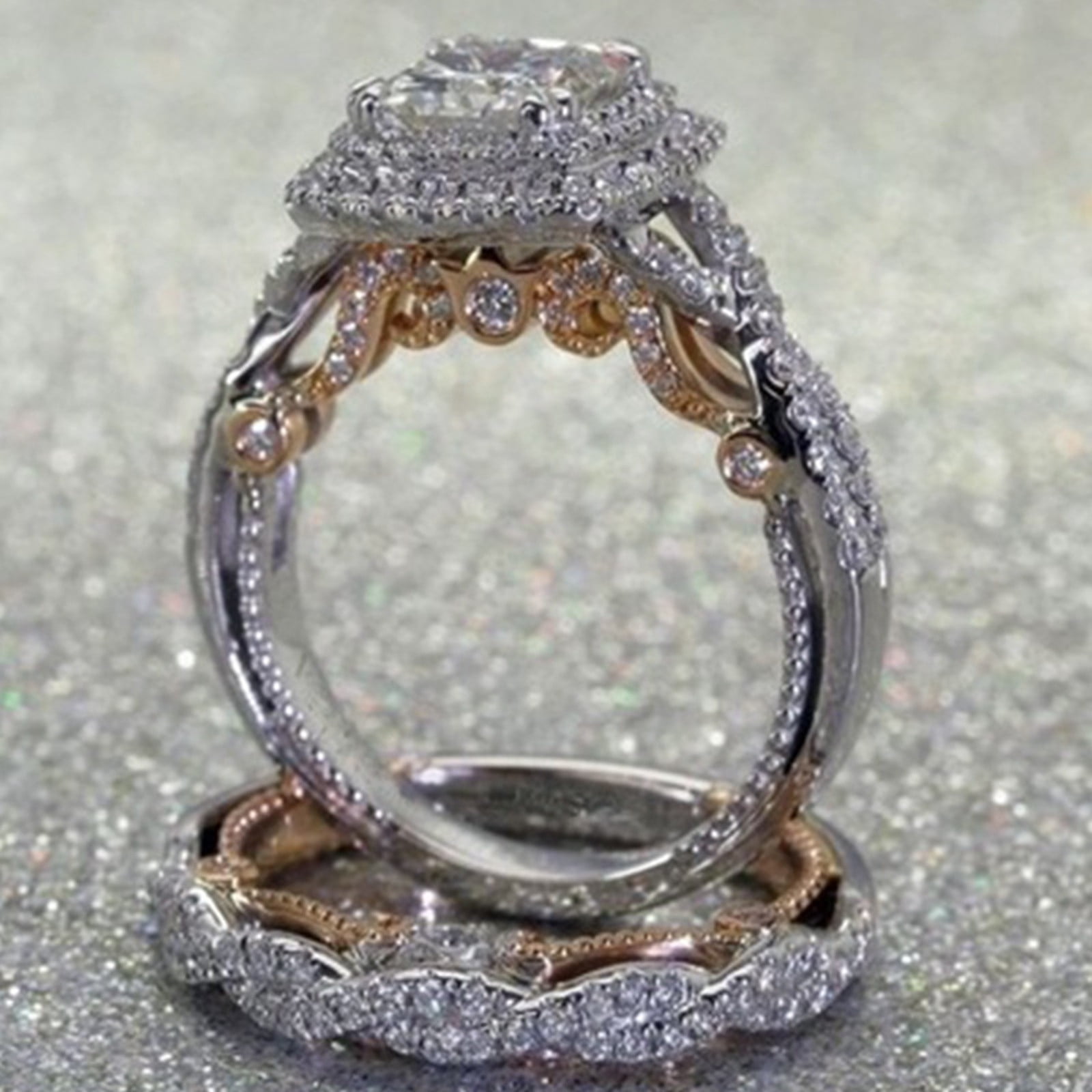 Saving Clearanc! WEANT Fashion 925 Sterling Silver Diamond White Gold