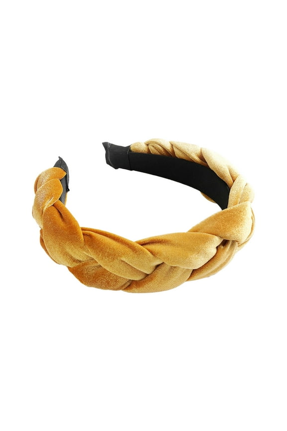Saving Clearance 2025! Lisingtool Braided Hair Band Velvet Braided Headband Women's Wide Vintage Padded Headband for Women And Girls Promotion Sale