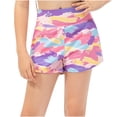 thumbnail image 1 of THDHVS Shorts for Teen Girls,Toddler Boy Shorts,5-15Years Girls' Fashion Graffiti High Waist Pocket Sports Shorts, 1 of 4