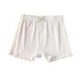 thumbnail image 1 of THDHVS Girls' Shorts,Toddler Girl Shorts,Solid Color Modal High Waist Shorts with Bow Detail for Girls Layering Underwear and Casual Outfit White, 1 of 5