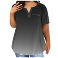 thumbnail image 1 of Ahuyic Women's Loose Plus Size Short-Sleeved Top,Summer Casual Daily Clothes For Women,Fashion Woman Causal Round Neck Printing Blouse Short Sleeve T-Shirt Summer Tops, 1 of 4