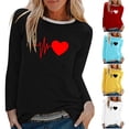 thumbnail image 1 of Ahuyic Women's Loose Plus Size Short-Sleeved Top,Summer Casual Daily Clothes For Women,Fashion Women Summer Loose Print Round-Neck T-Shirt Short Sleeve Casual Blouse, 1 of 5