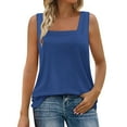 thumbnail image 1 of Ahuyic Womens Plus Size Sleeveless Top,Summer Casual Blouse For Women,Fashionable Women's Spring And Summer Casual Solid Color V-Neck Sleeveless, 1 of 5