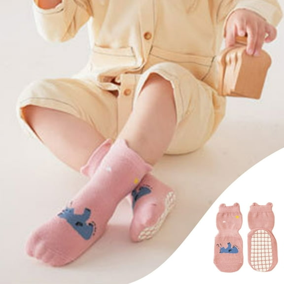 Saving Clearance!Compression Socks for Children Floor Socks Children's Toddler Socks Cotton Breathable Non-slip Bottom Children's Socks Trampoline Socks