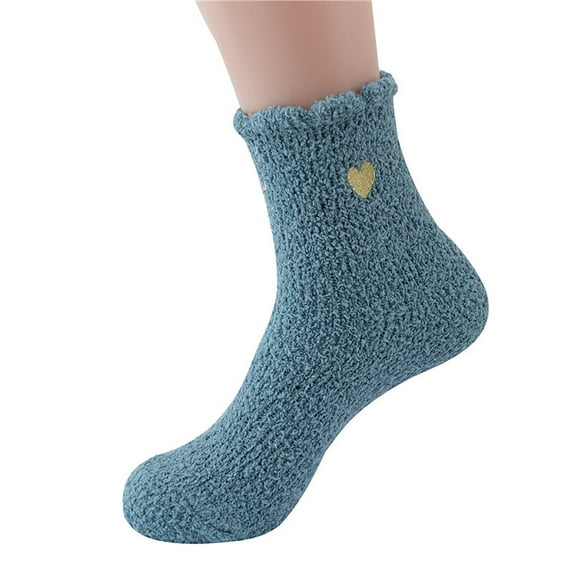 Compression Socks for Women Comfortable And Breathable Solid Color Plush And Thick Insulated Long Socks