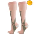 thumbnail image 1 of Saving Clearance!Compression Socks for Women Men Color Pattern Gradation Colour Mixture Nylon Crew Socks, 1 of 2