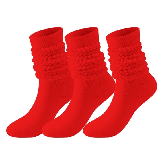 Saving Clearance!Compression Socks for Women Stockings Winter Solid Color Warm Bubble Socks Extra Long Tight Knitted Pile Socks