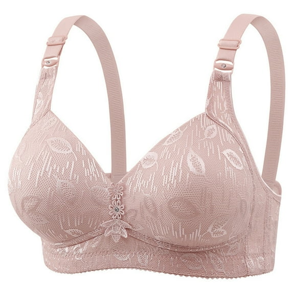 SWSTBBY Womens Bras,Plus Size Summer Bras for Womens,Woman Color Thin And Steel Hoop Gathered Breathable Underwear for Daily Bras