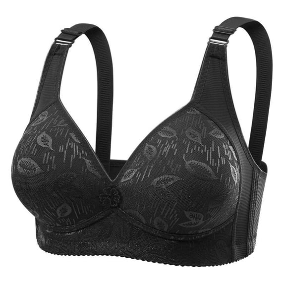 SROBPTY Womens Bras,Plus Size Summer Bras for Womens,Woman's Solid Color Embroidery Thin Style Ventilate Bra Without Steel Rim
