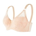thumbnail image 1 of SROBPTY Plus Size Summer Bras for Womens,Women's Cotton Thin Lace Underwear With Large Chest And Small Soft Steel Ring Gathered Comfortable Sweat Absorption Without Sponge Bra, 1 of 4