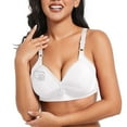 thumbnail image 1 of SWSTBBY Womens Bras,Shaping Plus Size Summer Bras for Womens,Women's Valentine's Day Love Claw Hot Diamond Stainless Steel Ring Gathering Breathable Underwear Daily Bra, 1 of 5